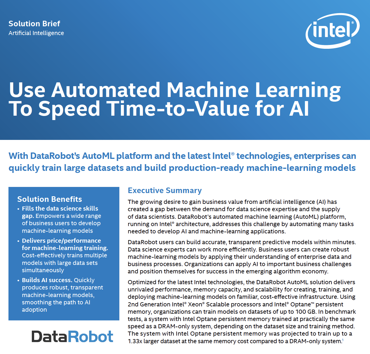 Use Automated Machine Learning To Speed Time-to-Value For AI With ...